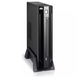 Gabinete K-mex Mini Itx Gi-9d89 B. Piano Com Fonte Pd-200 200w Com Cabo Com Usb+hd Audio