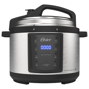Panela Elétrica de Pressão Oster Digital 5 Litros Preto/Inox OPAN920
