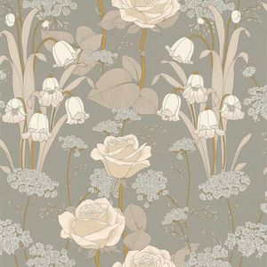 Papel De Parede Melody Fleur Art Nouveau 51197017 - Rolo 10m X 0,53m