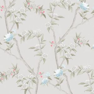 Papel De Parede Hana Floral Cinza 1900-2