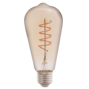 Lâmpada Led De Filamento Espiral Tramontina St64 4 W 2200 K Luz Amarela âmbar Tramontina