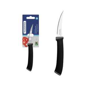 Faca Para Tomate Tramontina Felice Lâmina Aço Inox Cabo Polipropileno Preto 3 Tramontina