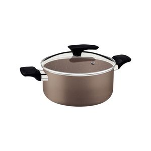 Caçarola Tramontina Milazzo Alumínio Antiaderente Starflon Max Amêndoa 20 Cm Tramontina