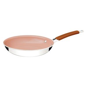 Frigideira Tramontina Romagna M Aço Inox Alumínio Cerâmico Marfim 30 Cm 3 L Tramontina