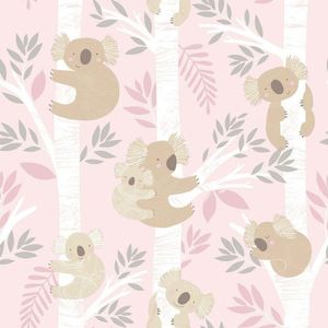 Papel De Parede Coalas - G78387 Rosa E Gliter Tiny Tots 2 - G78387