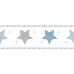 Faixa De Parede Treboli Estrelas Azuis 5941