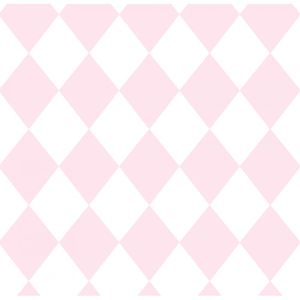 Papel De Parede Treboli Losangos Rosas 5862 - Rolo 10m X 0,53m