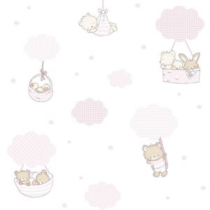 Papel De Parede Treboli Balões Rosa 5802 - Rolo 10m X 0,53m