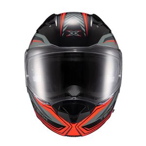 Capacete Texx Escam Kratos Nomade Pret Verm Cinz Bril 61 [f016]