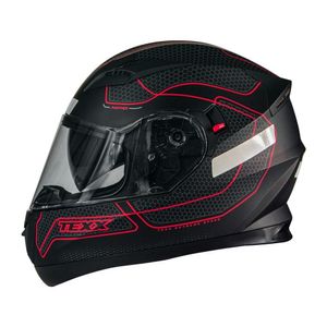 Capacete Texx Strike Panther Verm Fosc 62 [f016]