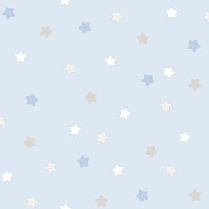 Papel De Parede Lullaby Estrelas Azul 2251 - Rolo 10m X 0,53m