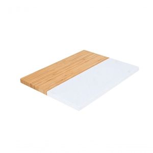 Tábua Retangular Bambu Mármore 31 Cm Ecokitchen Mimo Style