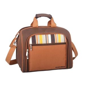 Bolsa Térmica E Kit Picnic 4p Cozinha Camping 17l Guepardo