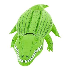 Boia Inflavel Infantil Crocodilo Para Piscina, Jacaré Mor Verde