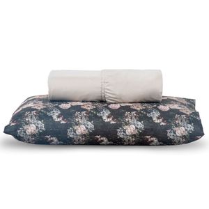 Jogo De Cama Lençol Solteiro Topchick 2 Peças Cáqui 80% Algodão 20% Poliéster