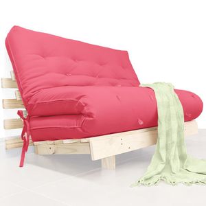Futon Casal Tokio Sofa Cama D33 Com Madeira Maciça Ii