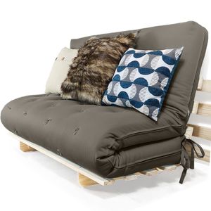 Sofa Cama Casal Futon Oriental D33 Com Madeira Maciça Ii