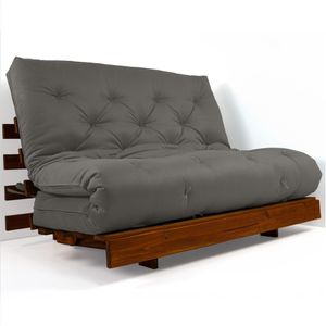 Sofá Cama Casal Futon Tokio D33 Madeira Maciça Cor Mel Ii
