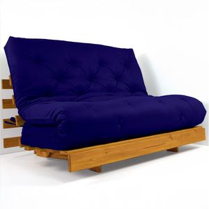 Sofá Cama Casal Futon Tokio D33 Madeira Maciça Cor Mel Ii