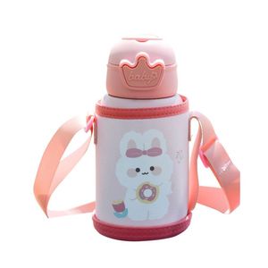 Garrafa Térmica Aduze Com Case Protetora Infantil Coelho 500 Ml