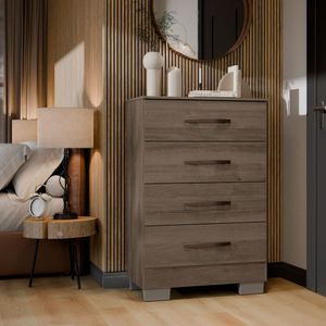 Cômoda Multiuso Organizadora De Roupas Com 4 Gavetas Para Quarto