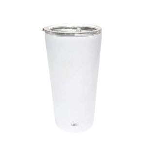 Copo Térmico Aduze Slim Com Tampa Branco 500ml Branco