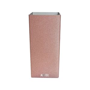 Cuia Aduze Inox Tereré Quadrada Rosê Cintilante 250ml