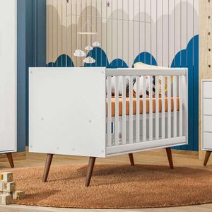 Berco Mini Cama Que Encanto Retro Branco Acetinado