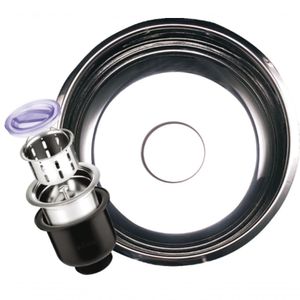 Cuba Redonda Luxo Inox 304 25x12x06 Ab-3,5-c Valvula-sobrepor-lux 03