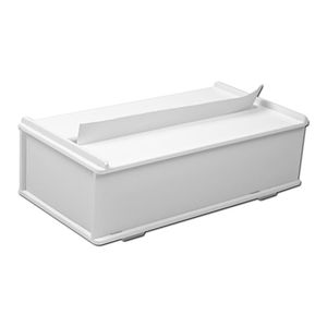 Porta Papel Toalha Interfolha Acrílico 4mm Branco Toalheiro Papeleira Desmontável