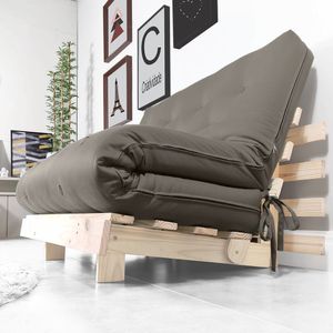 Futon Casal Tokio Sofa Cama D33 Com Madeira Maciça Ii