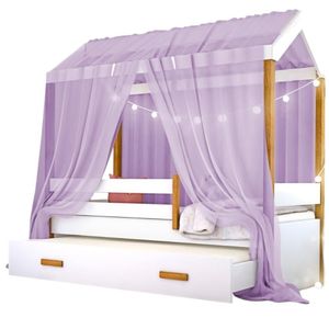 Bicama Solteiro Montessoriana Infantil Casinha - Roxo