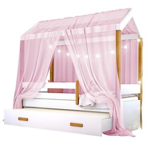Bicama Solteiro Montessoriana Infantil Casinha - Rosa