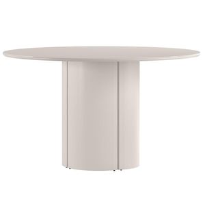 Mesa De Jantar 6 Lugares Redonda 135cm Verbena N01 Off White - Lyam Decor