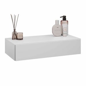 Penteadeira Suspensa 60cm 1 Gaveta Carina Z34 Branco - Mpozenato