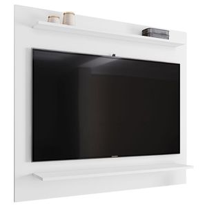 Painel Para Tv Suspenso 50 120cm 2 Prateleiras Versa Z34 Branco - Mpozenato