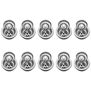 Válvula Para Pia Kit 10 Aço Inox 3.1/2 G01 Cromado - Mpozenato