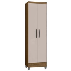 Armário Multiuso 52cm 2 Portas Muniz P11 Castanho/off White - Mpozenato