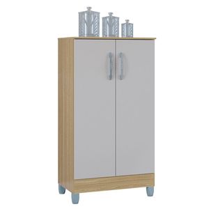 Armário Multiuso 60cm 2 Portas Tami P11 Damasco/off White - Mpozenato