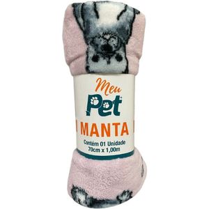 Manta Pet Microfibra 100% Poliéster 70x100cm Bulldog Sweet
