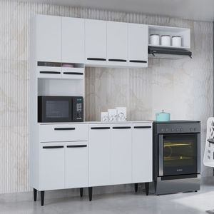 Cozinha Poquema Dora 10 Portas 1 Gaveta Branco