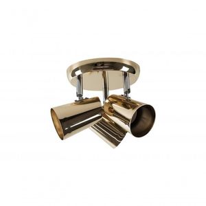 Spot De Sobrepor New Short 3xe27 60w Cromado Cobre