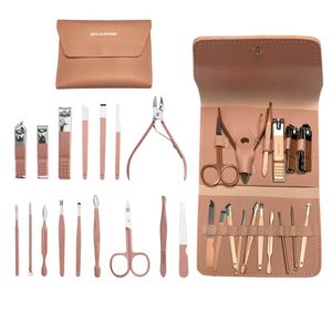 Kit Manicure 16 Peças Bolsa Dobrável Profissional Resistente