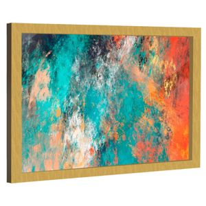 Quadro Decorativo Nuvens Abstratas Coloridas