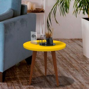 Mesa Lateral Patrimar Legs Amarela