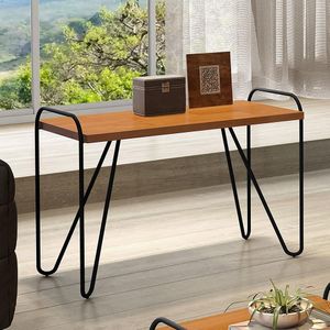Mesa Canto Luapa Genova Naturale Metal Preto