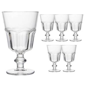 Jogo 6 Taça De Vidro Para água Suco Refrigerante Belle Epoque 225ml Lyor
