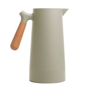 Garrafa Térmica De Plástico Com Cabo De Madeira E Termomêtro Nordica Menta 1l Wolff