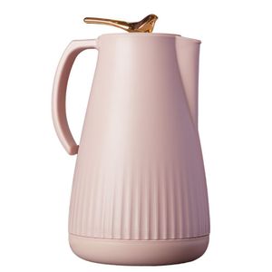 Garrafa Térmica De Plástico Com Tampa Pássaro Dourado Ouro New Bird Nude 1l Wolff