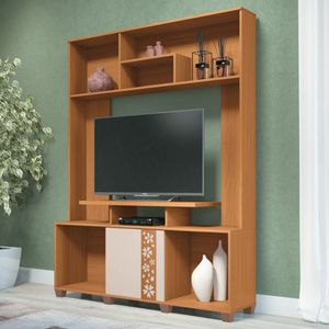 Estante Para Tv 47 Pol 136cm Milla Off White-cinamomo - Hb Móveis